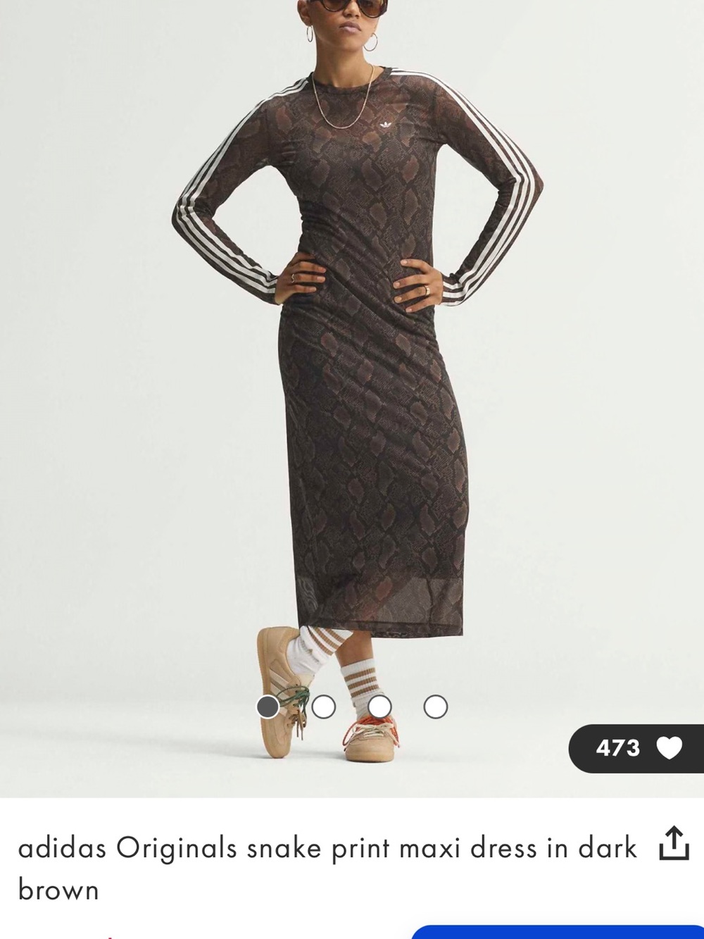 Adidas animal print dress. Size M. New with tags